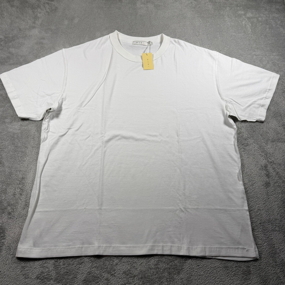 MNML Oversized Tee Mens XL White Solid Short Sleeve Cotton Crewneck NWT